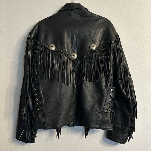 Diamond Leather Fringe jacket - Picture 4 of 5